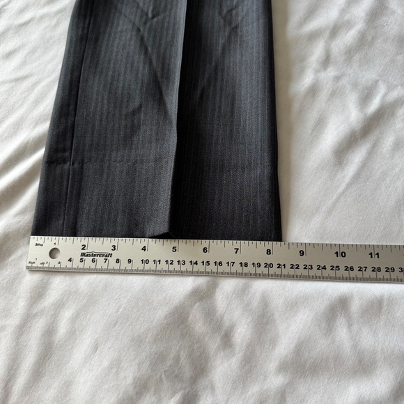 Pronto Uomo Couture Men's 100% Wool Dress Pant Trousers Navy Size 36 Formal - Picture 12 of 13